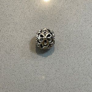 Pandora big silver daisy charm